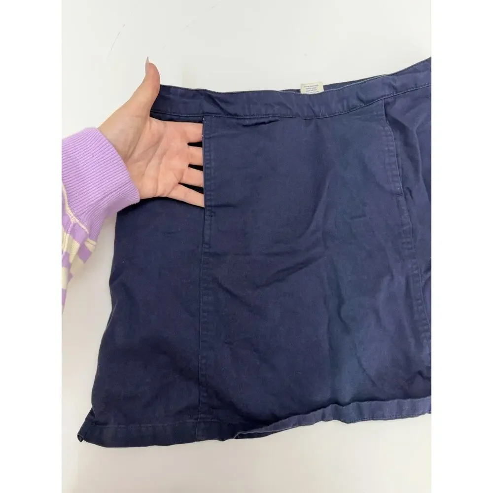 Old Navy Childrens Girls Skort Size 16 Navy Blue School Uniform